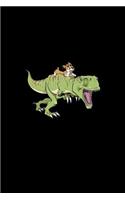 Corgi riding a Dinosaur: Notebook Journal Diary 110 Lined pages