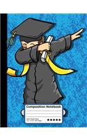 Dabbing Graduation Boy Composition Notebook