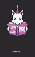 I Love Reading Books Notebook