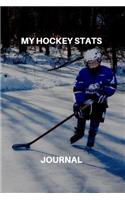 My Hockey Stats Journal: Hockey Player Blank Lined Journal Notebook For Taking Notes, Planner, To Do, Writing Or Journaling