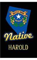 Nevada Native Harold: College Ruled Composition Book