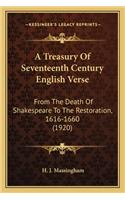 Treasury of Seventeenth Century English Verse