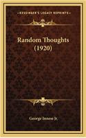 Random Thoughts (1920)