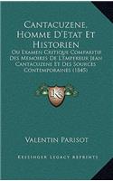 Cantacuzene, Homme D'Etat Et Historien