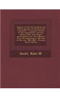 History of the One Hundred and Fifth Regiment of Pennsylvania Volunteers