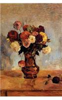 "Dahlias in a Copper Vase" by Paul Gauguin - 1885: Journal (Blank / Lined)(Art of Life Journals)