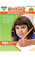 Everyday Writing Intervention Activities Grade 1 Book Teacher Resource