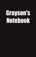 Grayson's Notebook: 6x9 Lined Notebook, Gift For a Friend or a Colleague (Gift For Someone You Love)