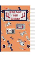 Blank Music Sheet Notebook
