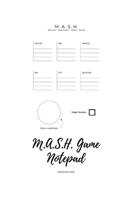 MASH Game Notepad