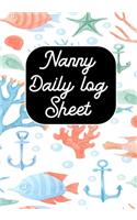 Nanny Daily Log sheet