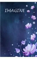 Imagine: Climbing Flowers Lined Journal for Women