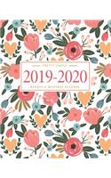 Pretty Simple Planners 2019 - 2020 Planner Weekly and Monthly: Calendar Schedule + Academic Organizer, Inspirational Quotes and Floral Cover, July 2019 Through July 2020