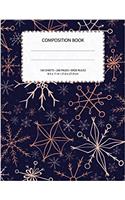 Snowflakes Composition Notebook