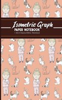 Isometric Graph Paper Notebook: 1 Inch Equilateral Triangle: Isometric Composition Notebook, Isometric Graphing Paper, Isometric Lined Paper, Cute Veterinary Animals Cover, 8.5 x 1