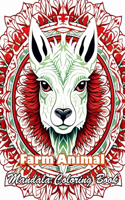 Farm Animal Mandala Coloring Book