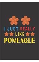I Just Really Like Pomeagle: Dog Training Logbook For Peoples Who Loves Their Pomeagle Dog