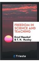 Freedom in Science and Teaching