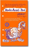 Dodo Acad-Pad 2016 - 2017 Filofax-Compatible Personal Organiser Diary Refill Mid Year / Academic Year, Week to View: A Doodle-Memo-Message-Engagement-Calendar-Organiser-Planner for Students & Teachers