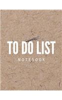 To Do List Notebook