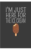 I'm Just Here for the Ice Cream: Vintage Ice Cream Cone Summer Lover Gift