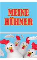Meine Hühner: Punktiertes Notizbuch Mit 120 Seiten Zum Festhalten Für Alle Notizen, Leistungen, Aufzeichnungen, Kosten Und Vieles Mehr - Ebenfalls Eine Tolle Gesc