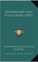 Ephemerides Und Volkslieder (1883)