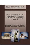 U S V. Ohio Power Co U.S. Supreme Court Transcript of Record with Supporting Pleadings