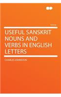 Useful Sanskrit Nouns and Verbs in English Letters