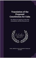Translation of the Proposed Constitution for Cuba