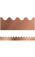 Sparkle and Shine Rose Gold Foil Scalloped Bulletin Board Borders