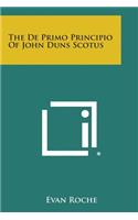 de Primo Principio of John Duns Scotus