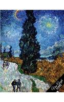 Van Gogh Notebook Collection: Artist Journal/Diary, Wide Ruled, 100 Pages, 8.5 x 11, Composition Book
