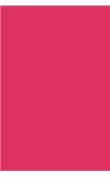 Journal Dark Cerise Pink Color Simple Plain Pink