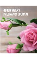 40ish Weeks Pregnancy Journal: A Week by Week Pregnancy Tracking, Checklists, Activities, Memory Book, Journal and Organiser. A Gift for Mom to Be