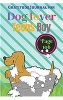 Gratitude Journal for Dog Lover Teens Boy: Funny Dog Print on The Cover. Cute for writing your ideas and perfect cool gift
