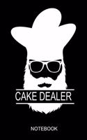 Cake Dealer Notebook: 6x9 110 Pages Checkered Recipe Journal For Your Cupcake & Donut Food Party