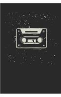 Cassette Tape: Blank Lined Notebook for Cassette - 6x9 Inch - 120 Pages