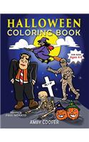 Halloween Coloring Book For Kids Ages 4-8