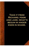 2020 Weekly Planner Ben Franklin Quote Anger Shame Vintage Style 134 Pages: 2020 Planners Calendars Organizers Datebooks Appointment Books Agendas