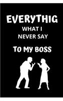 Everything what i never say to my boss