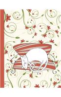 NoteBook: 120 Lined Journal Pages - Diary - 8.5"x 11" Large Composition Note Book Gloss Finish Paperback - Cat Vine(Notebook 120 Lined Pages with Blank Date and Page Number)