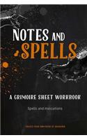 Note and Spells, A Grimoire Sheet Workbook