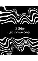 Bible Journaling: Black White Art Work, Bible Study Journal, Prayer Log, a Christian Notebook Large Print Bible 8.5 X 11 Gratitude & Scripture Journaling Bible Art Jo