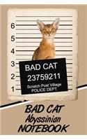 Bad Cat Abyssinian Notebook