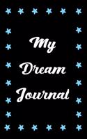 My Dream Journal: Border of Light Blue Stars