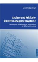 Analyse Und Kritik Der Umweltmanagementsysteme