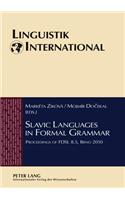Slavic Languages in Formal Grammar
