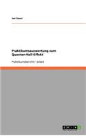 Praktikumsauswertung zum Quanten-Hall-Effekt