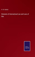 Elements of International Law and Laws of War